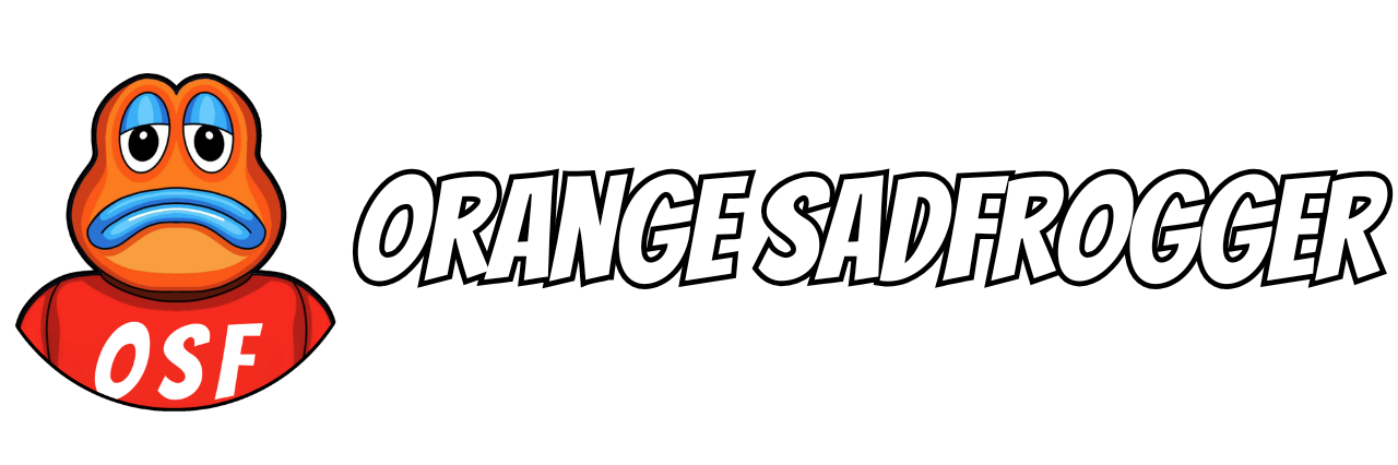 Orange Sadfrogger Logo